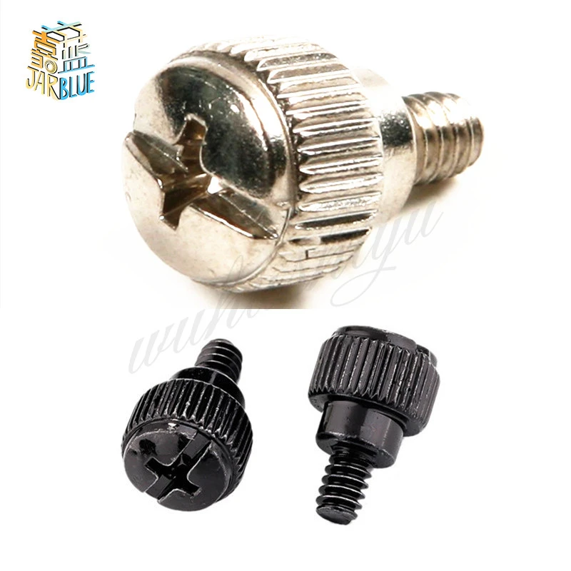 10Pcs 6#-32*5/6mm Thread Teeth Length 5mm Computer PC Case Cooling Fan Toolless Adjustment Screw Thumbscrews Thumb M3.5 | Обустройство