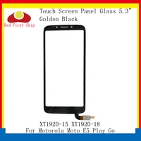 10pcslot touch screen for motorola moto e5 play go touch panel digitizer sensor front lcd glass lens xt1920 15 xt1920 18 lens