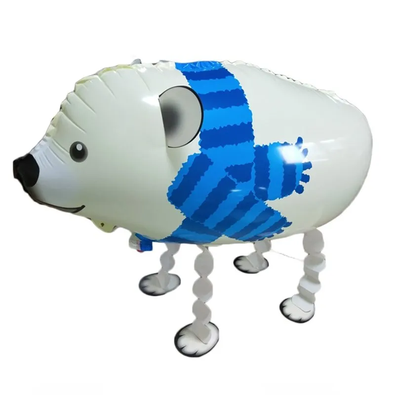 

Walking Animal Cute Polar Bear Foil Balloon Birthday Party Decorations Kids Baby Shower Gift Toy Air Globos Party Decoration