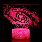 3D светильник, мультяшное креативное украшение планетарной вселенной, Космический Шаттл, Юпитер, Сатурн, земля, солнце, модель, украшение светильник