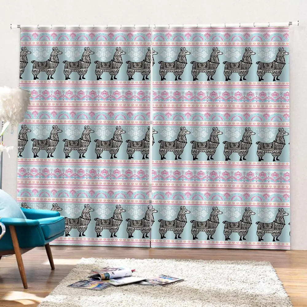 Индивидуальные 3D занавески s волнистые линии круги абстрактные геометрические