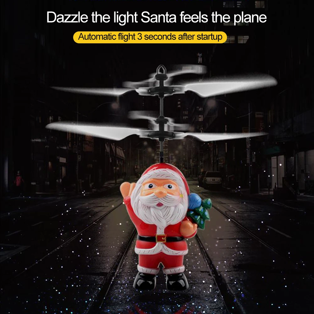 Креативный дизайн носить бамбуковая Стрекоза Санта Клаус индукционный самолет