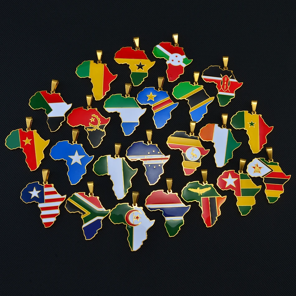 

Anniyo Hip-hop Africa Map Pendant Necklace Jewelry Ghana Nigeria Congo Sudan Somalia Uganda Zimbabwe Zambia Liberia #207921