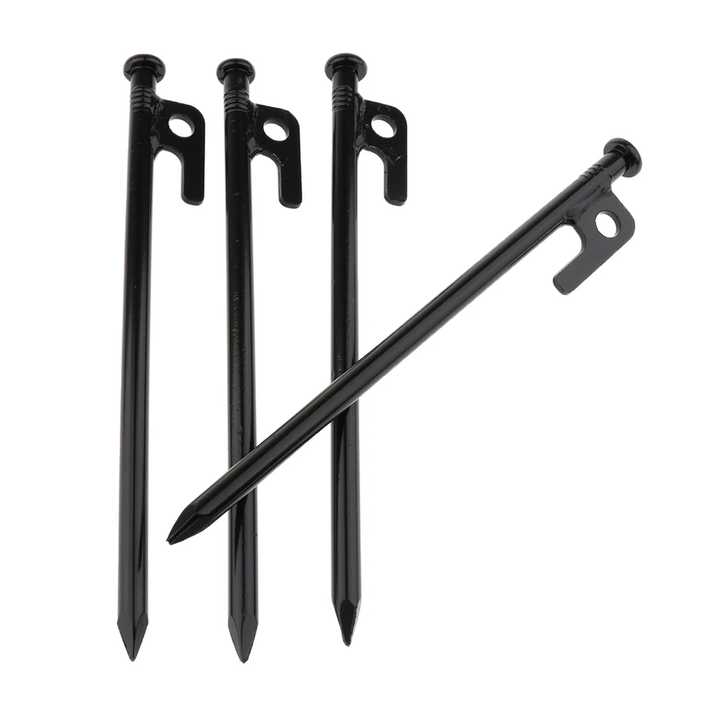 MagiDeal 4 шт кованые стальные штыри для палаток прочная несгибаемая Heavy Duty Кемпинг