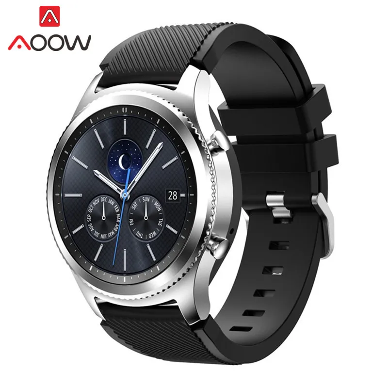 22 мм силиконовый ремешок для часов для samsung Galaxy Watch 46 мм huawei Watch GT Активный браслет ремешок для gear S3 Frontier Classic