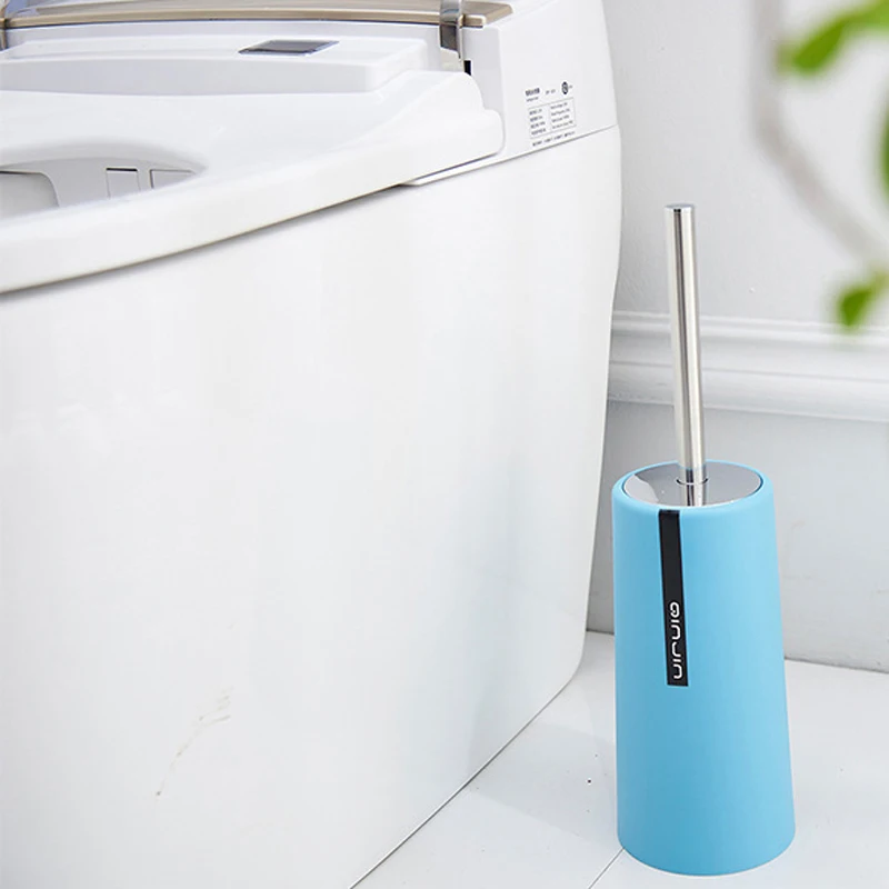 Щетка из нержавеющей стали для туалета с длинной ручкой мягкая щетинка