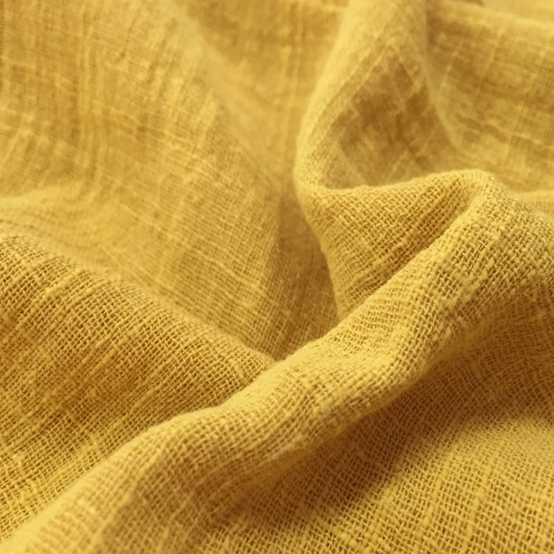 Тонкая однотонная хлопчатобумажная льняная ткань 100*130 см для промывки песком
