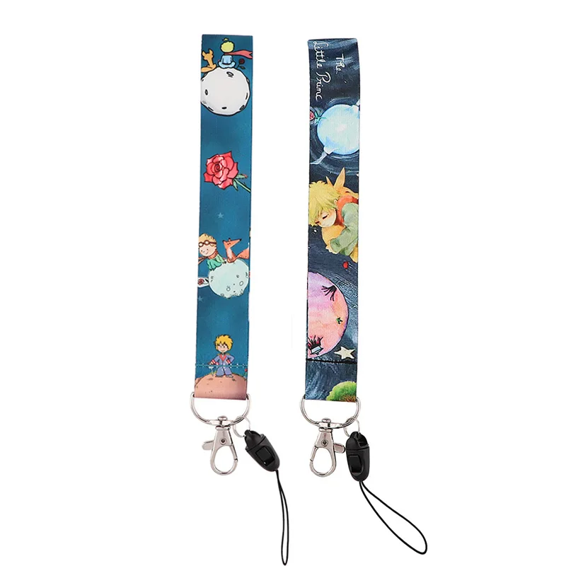 

Little Prince Keychain Lanyards Id Badge Holder ID Card Pass Gym Mobile Phone Badge Holder Key Strap webbings ribbons