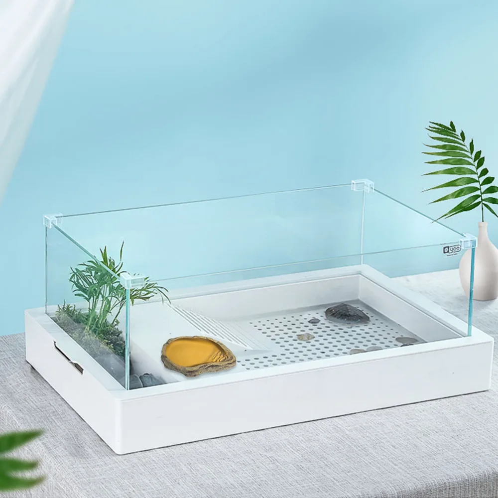 

Resin Reptile Feeder Tortoise Dragon Beard Feeder Lizard Drinking Bowl