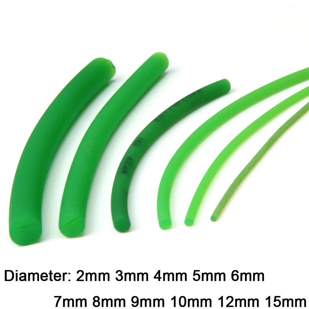 

Green Polyurethane Conveyor Belts Diameter 2/3/4/5/6/7/8/9/10/12/15mm PU Round Drive Belt Meltable Cord