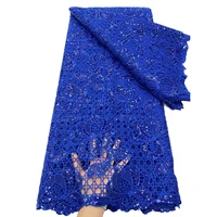nice new design sequins net lace fabric colorful women sequins lace dress high quality embroidery french sequins lace