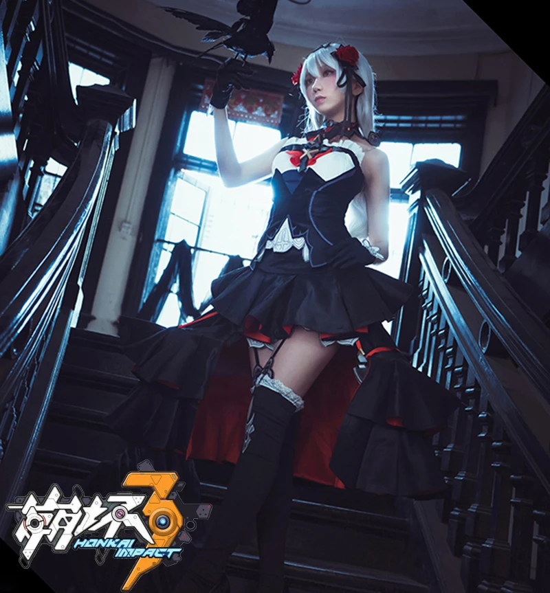 Женский костюм для косплея из аниме Honkai Impact 3 униформа карнавала вечерние A-310 |
