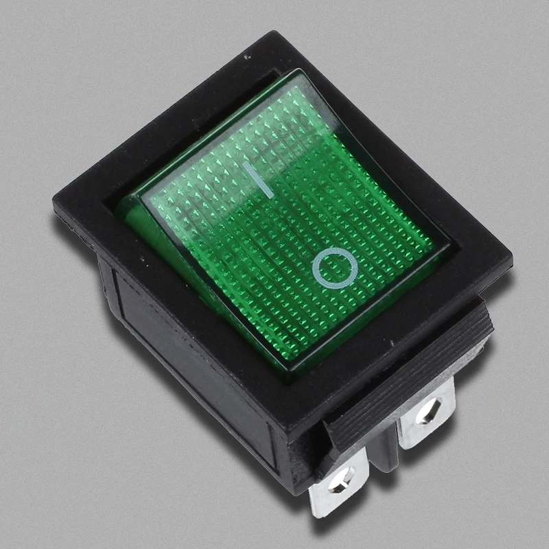 Green Light 4 Pin DPST ON/OFF Snap in Boat Rocker Switch 16A/250V 15A/125V AC | Обустройство дома