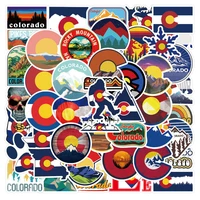 50pcs colorado stickers for notebook scrapbook stationery kscraft vintage sticker aesthetic scrapbooking material craft supplies