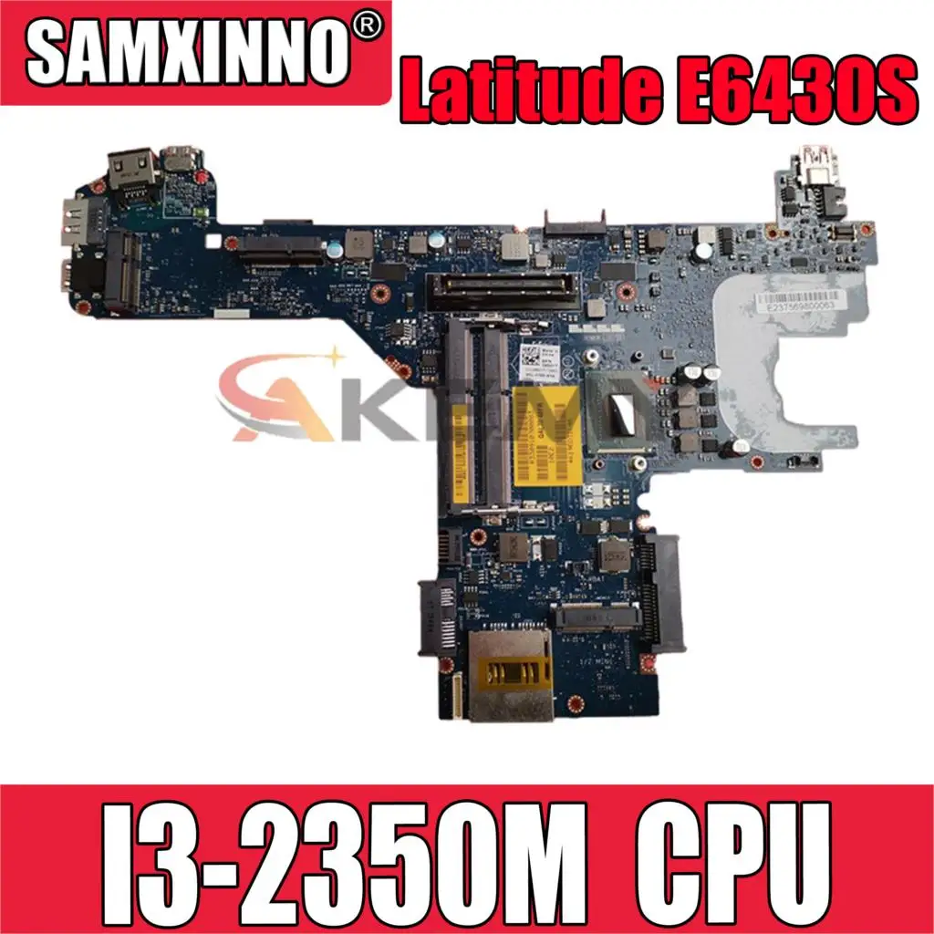 

Original Laptop motherboard For DELL Latitude E6430S E6330 I3-2350M Mainboard CN-0VVT4M 0VVT4M QAL70 LA-7741P SR0DQ