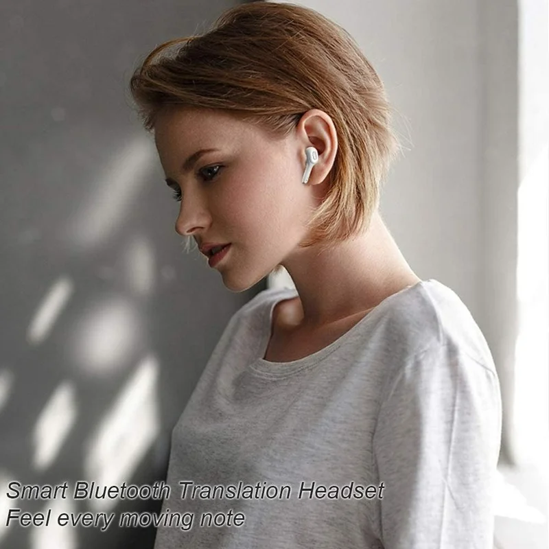 

Wireless Bluetooth Translator Earphone Intelligent Translation Headphones 19 Languages Smart Voice Translator Instant Translate