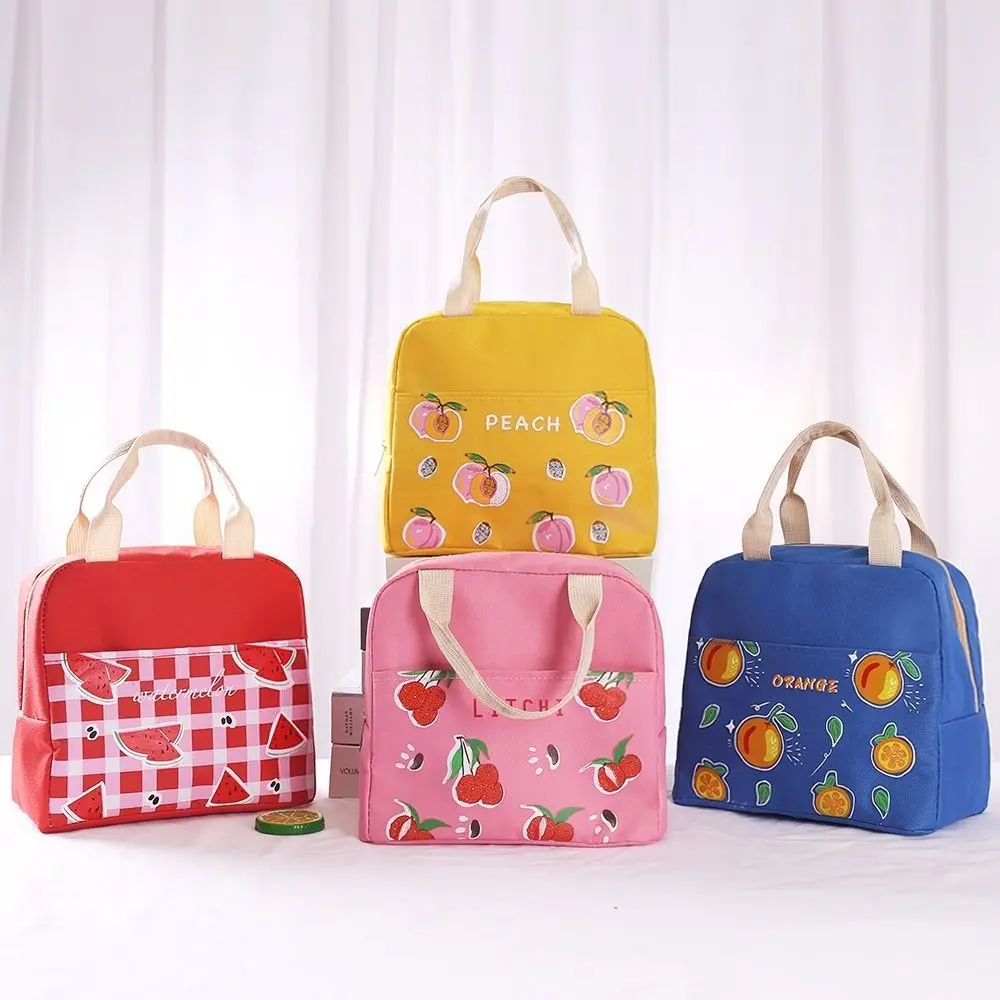 

Ladies Lunch Bag Insulation Bag Hand Carry Lunch Box Bag Oxford Cloth Thickened Aluminum Foil Outdoor Portable Picnic Bag