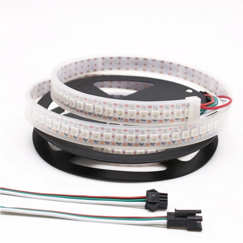 Индивидуально Адресуемая умная RGB Светодиодная лента WS2812B 2812b 1 м 2 5 В светодиодная