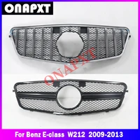 for mercedes benz e class w212 car plastic front bumper grill mesh middle grille diamond gt amg center vertical bar 2009 2013
