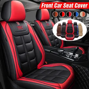 universial front automobile car seat cover protector car covers pu leather full set protect non slip for most auto car free global shipping