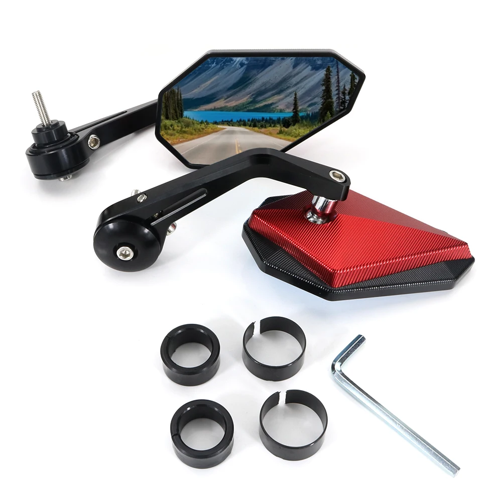 

Fit For Honda CBR600RR CBR900RR VTR1000 CBR125R CBR 250R CBR 500RR Universal Handle Bar Rearview Side Mirrors Bar End Mirror