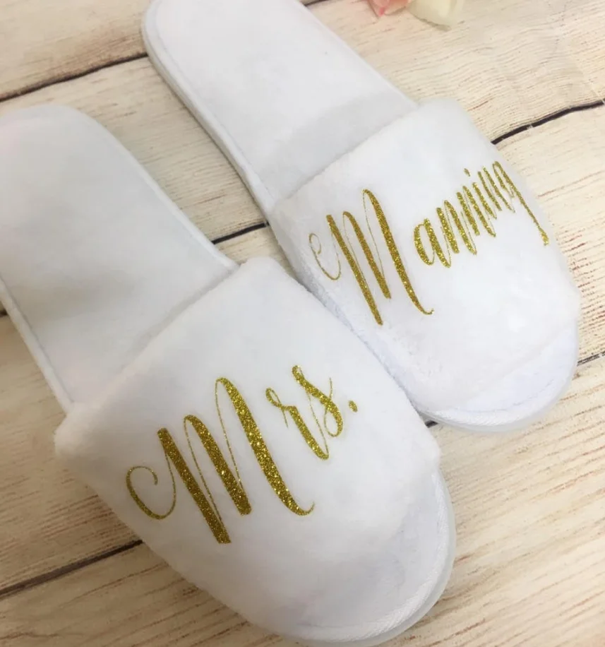 Шлепанцы с цветами на заказ для девочек свадебные тапочки невесты ночная курица