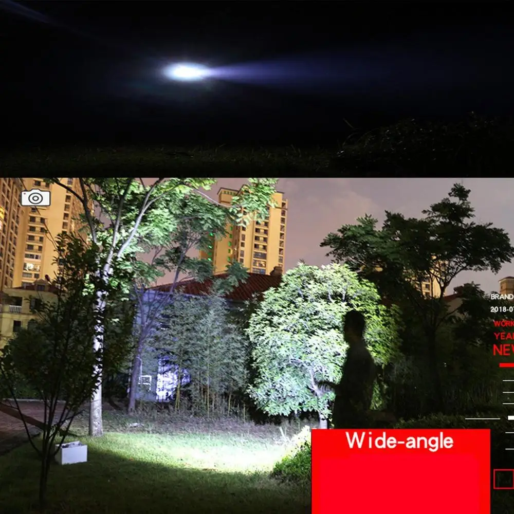 Brightes Mini L2 светодиодный светильник для вспышки Q5 T6 фонарь с регулируемым фокусом