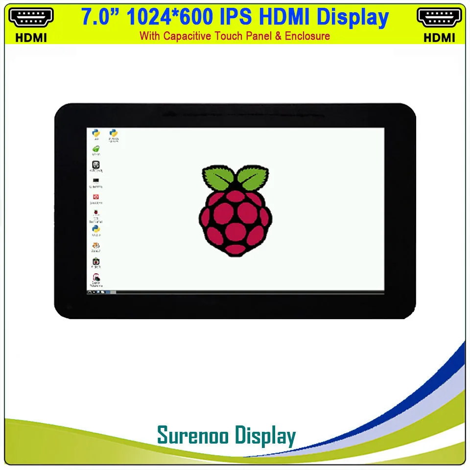 7 &quot7 0 дюймов 1024*600 Mini HDMI Совместимость IPS ЖК дисплей модуль Дисплей монитор Экран