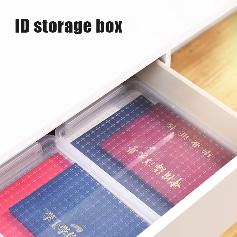 

Transparent File Storage Box Document Paper Storage Container Office Supplies DO