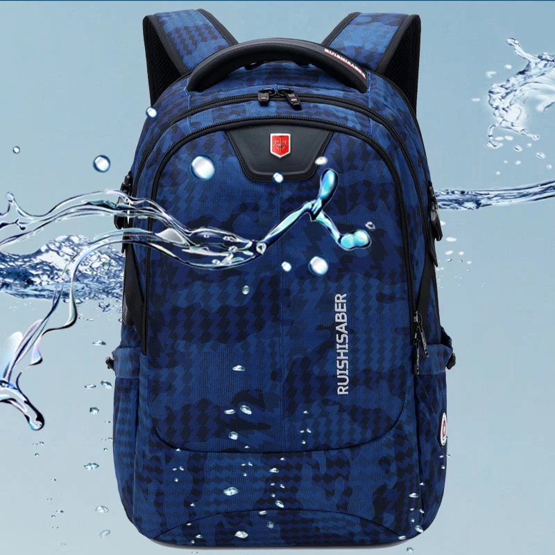 Многофункциональный мужской рюкзак для ноутбука 17 дюймов с USB зарядкой удобный