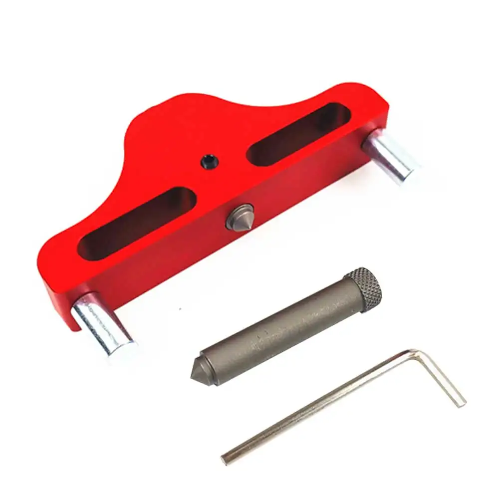 

Aluminum Alloy Woodworking Center Finder Line Measuring Marking Gauge Scriber Scribing Tool Woodworking