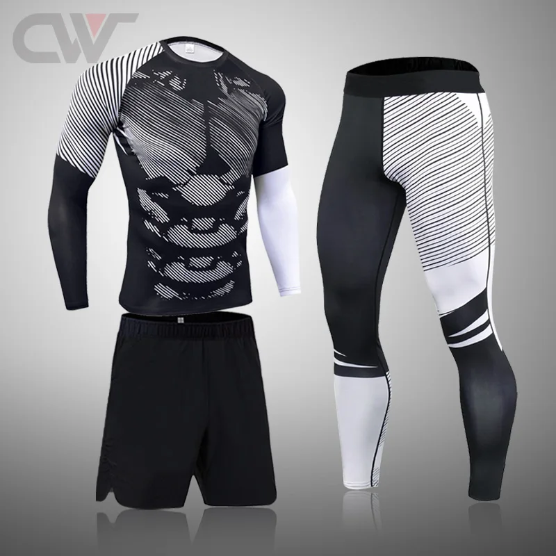 

Mens Tactical Underwear Suit Stretch Outdoor Sports Jersey Tight-fitting Wicking Sweat Men's Thermal Underwear Sports Clothing
