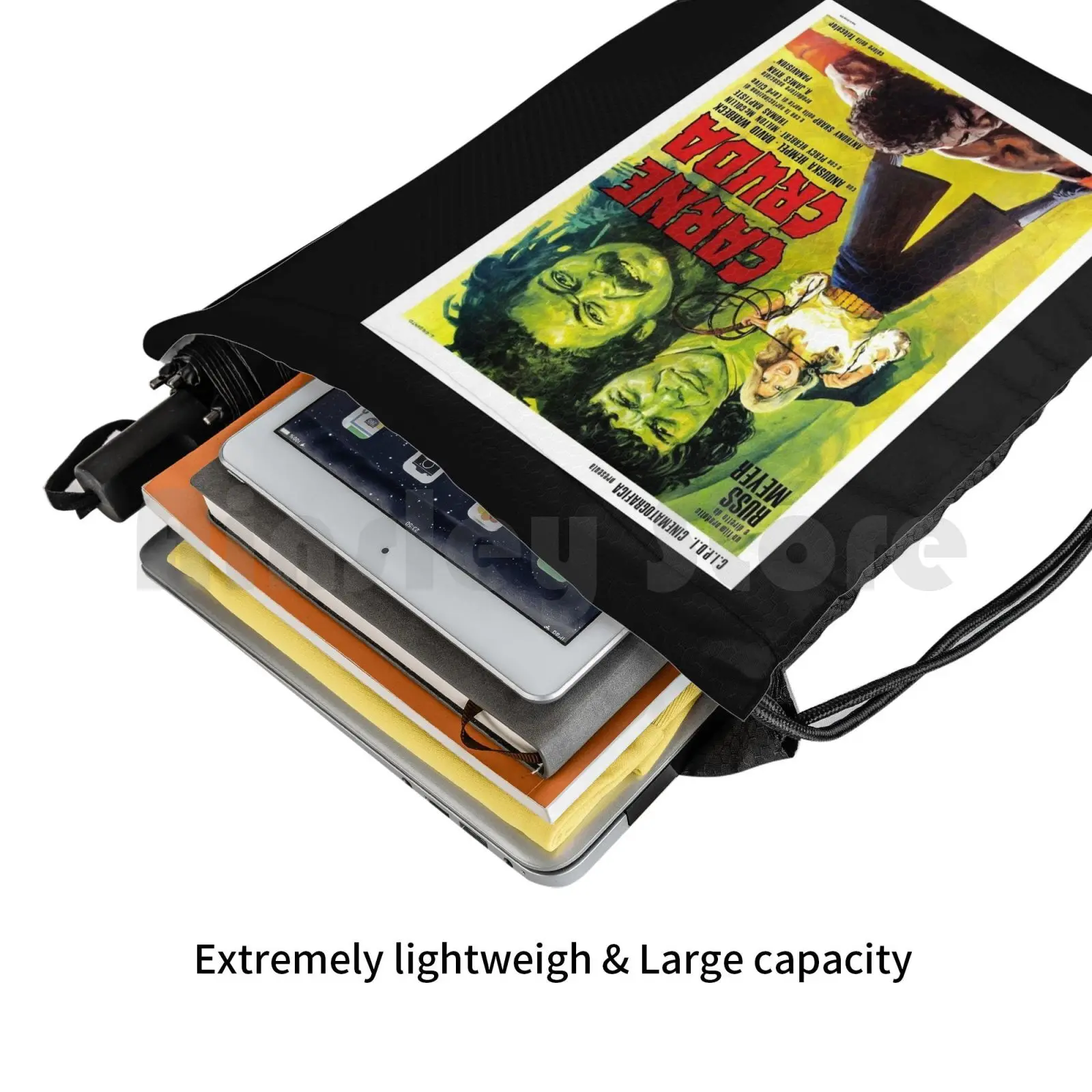 Винтажный Фильм-рюкзак сумка с Кулиской Cruda спортивная водонепроницаемый Фильм