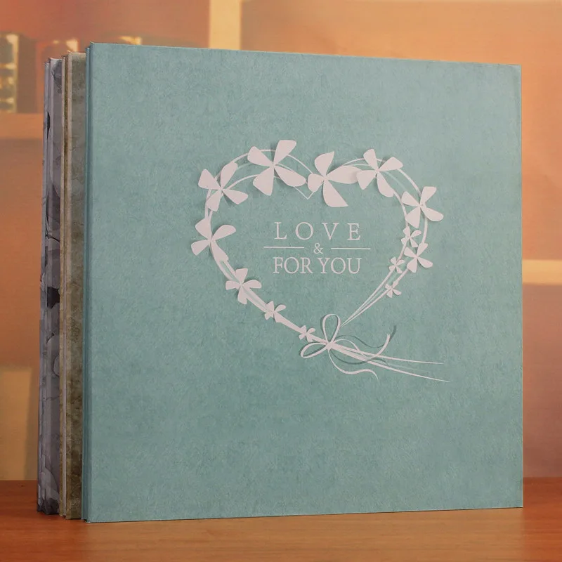 Polaroid 600 12 inch self-adhesive film diy handmade album romantic couple family baby growth creative wooden cover album