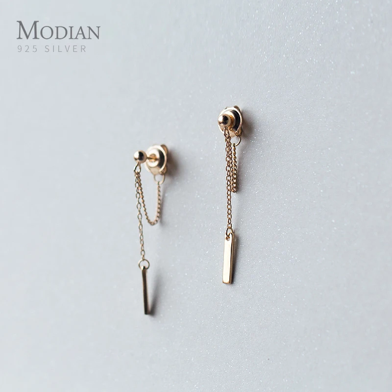 Modian Новинка Запонки серебренные конструкции модные геометрические серьги
