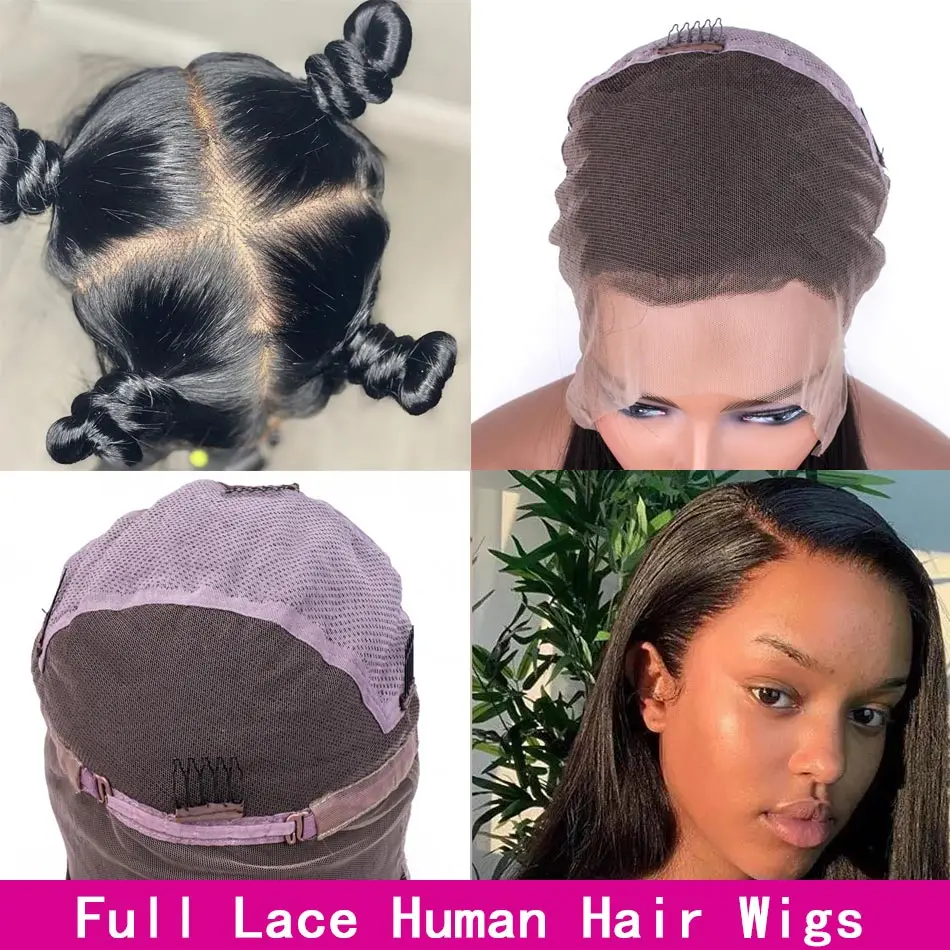 

Full Lace Human Hair Wigs Full Lace Wig Braiding 150% Bone Straight Glueless Deep Parting Lace Front Human Hair Wig Baby Hair
