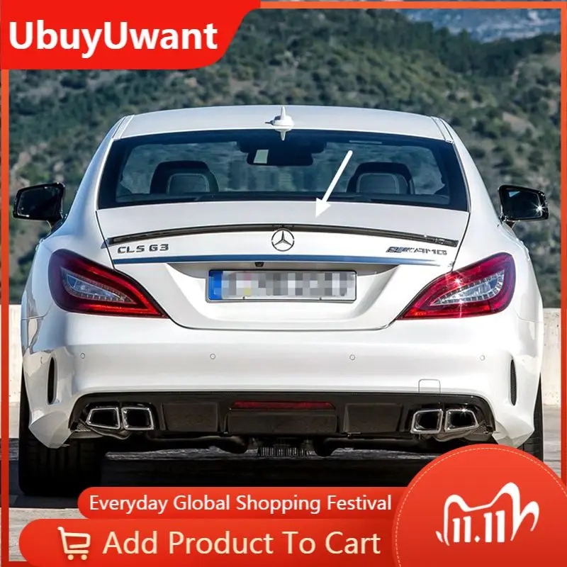 

Trunk Wing for Mercedes W218 CLS300 CLS350 CLS63 2011 2012 2013 Plastic Gloosy Black Car Rear Spoiler Decoration Sport Spoiler
