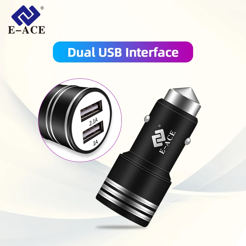 E ACE Dual USB Зарядное устройство для Мобильный телефон планшет универсальный 1 + 2.1A