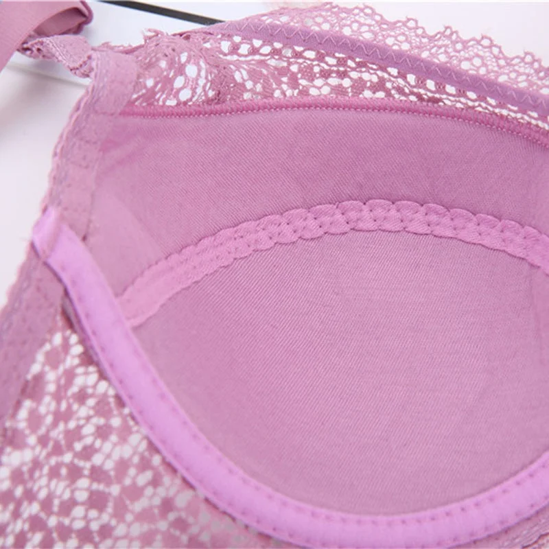 

2021 Fashion Big Size Lace Sexy Lingerie Party Adjustable Solid Color Bra