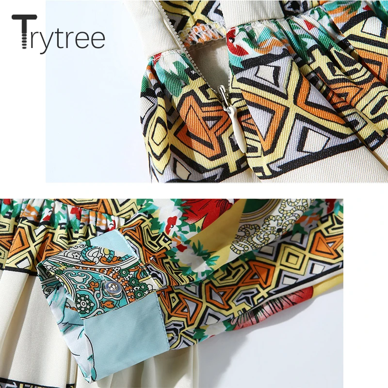 Женское Повседневное платье Trytree элегантное офисное платье-трапеция из