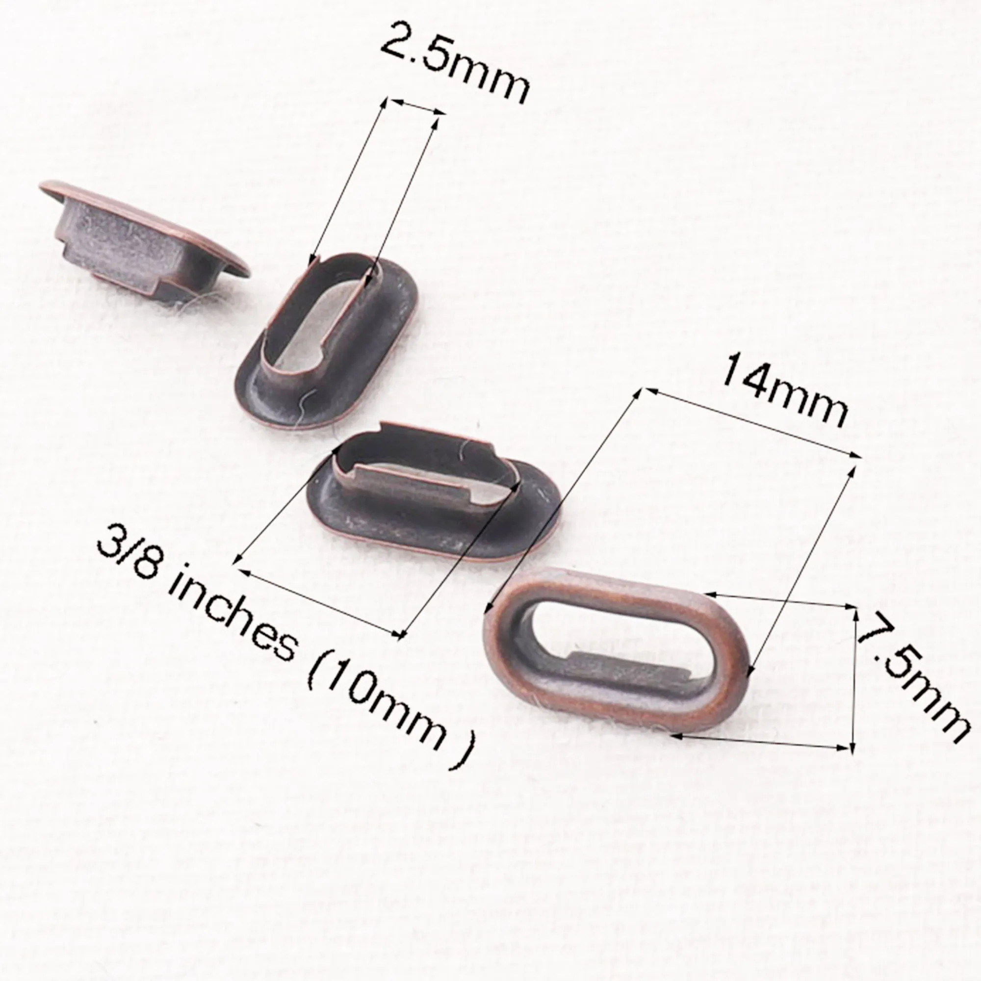 200 SETS Copper Eyelets Grommets With Washers Metal for Tags Tunnels Canvas Leather Eyelets-10MM | Дом и сад