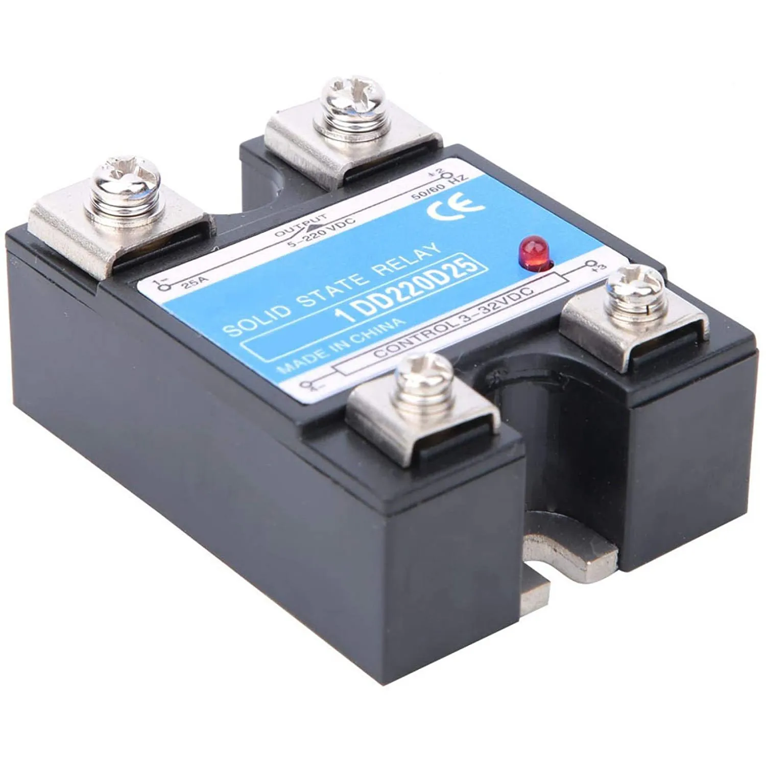 

1 Pcs Solid State Relay 25A 3-32V 5-220V Accessories DC Load Replacement