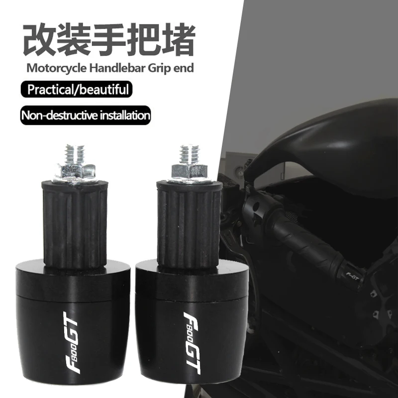 

CNC Motorcycle Accessories 7/8" 22MM Handlebar Hand Grips Handle Bar End Cap For BMW F800GT F 800 GT 2013 2014 2015 2016