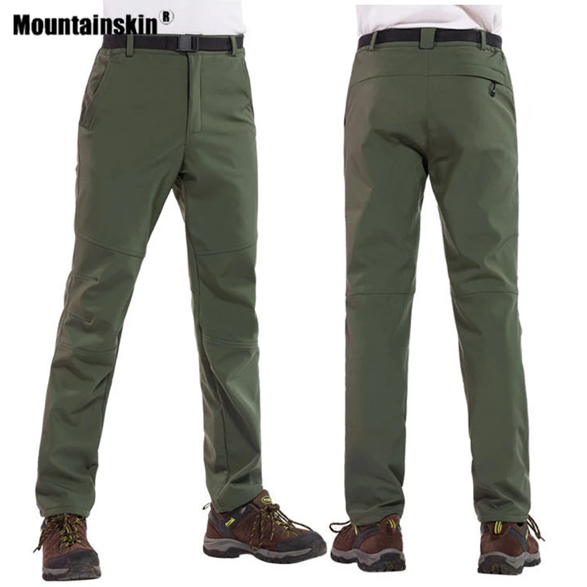 Мужские и женские флисовые штаны Mountainskin водонепроницаемые теплые ветрозащитные