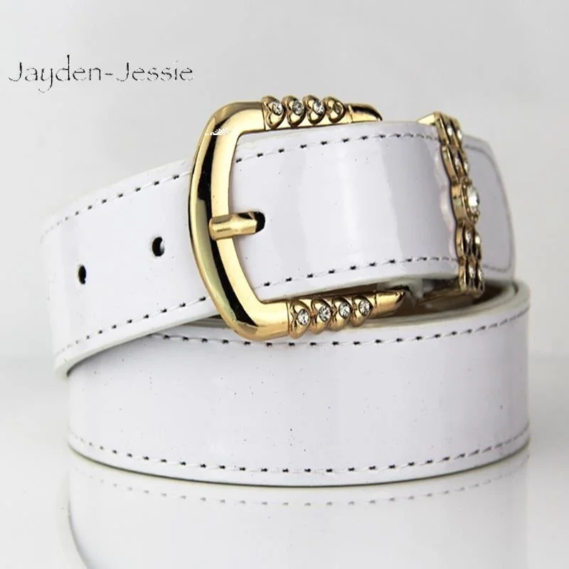 Летний новый женский ремень Алмазный патент кожаный пояс аксессуары для одежды