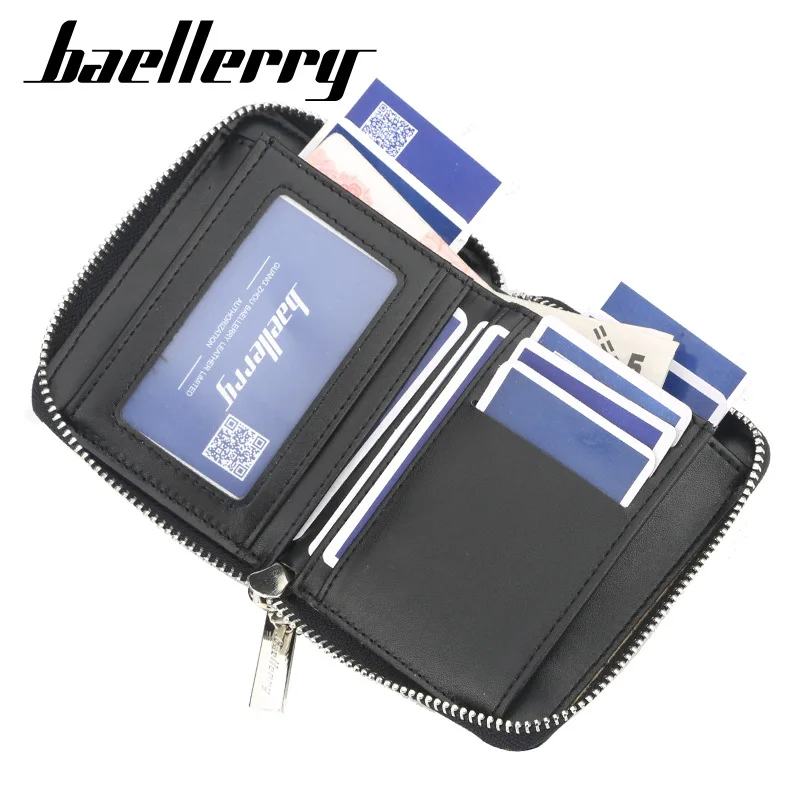 

2019 new Korean men's short wallet zipper multi-function wallet large capacity multi-card clutch