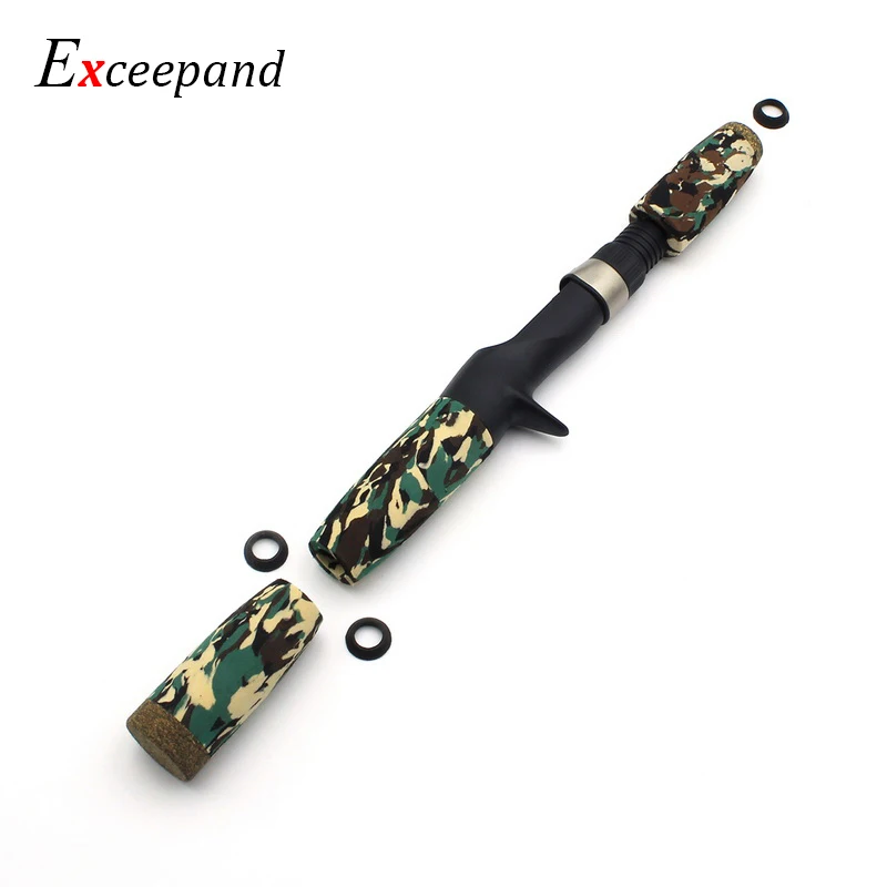 Excepand Литье Удочки строительные ручки Камуфляж EVA ремонт сцепление и катушка