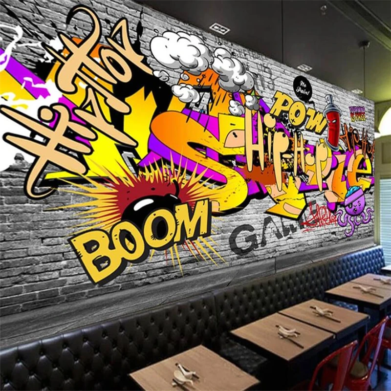 beibehang wall paper Custom baby wallpaper colorful graffiti murals for children's rooms living room backdrop 3D mural | Обустройство