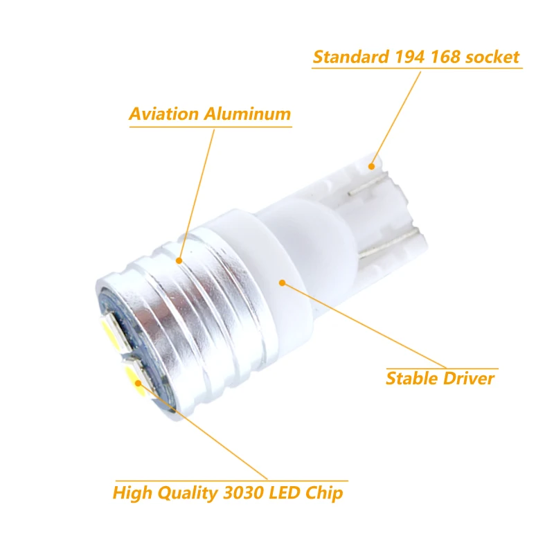 2x T10 W5W LED Canbus Bulbs 168 194 Car Parking Lights For Opel Vectra c b Zafira a Corsa d Astra f k j g h Auto Lamp 12V | Автомобили и