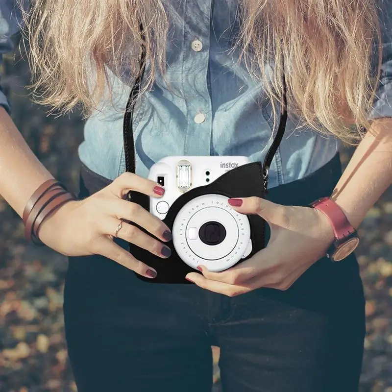 Сумка для камеры из ПУ кожи Fujifilm Instax Mini 8/ 8 +/ 9 мгновенный защитный чехол наплечная